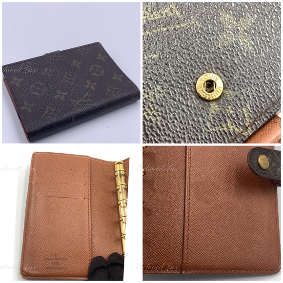 Authentic LOUIS VUITTON Monogram Canvas Small Ring Agenda PM - Picture 9 of 13